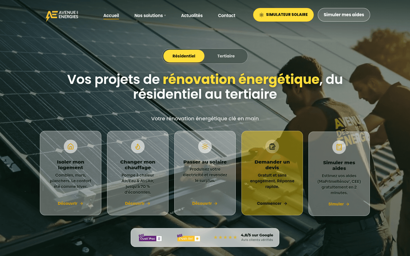 Aperçu du projet Avenue des Énergies