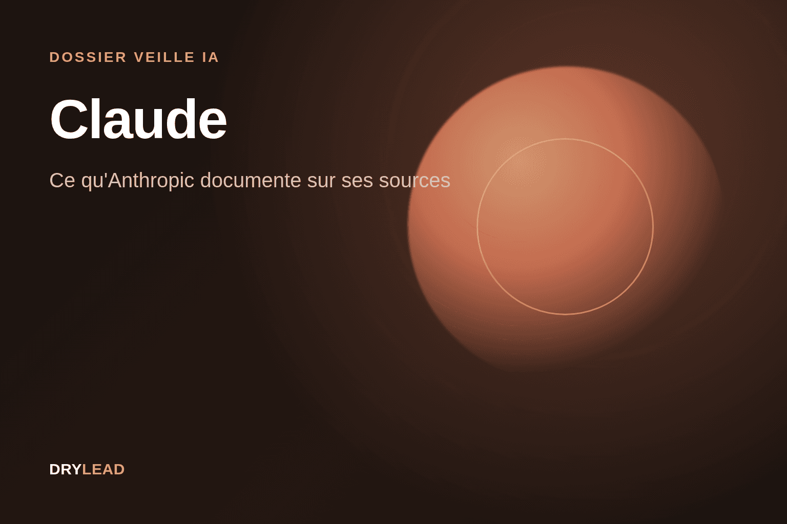 Illustration du dossier veille Claude, identité visuelle Anthropic (terracotta)