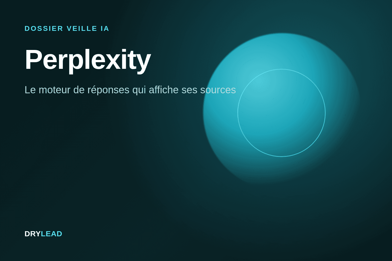 Illustration du dossier veille Perplexity, identité visuelle Perplexity (turquoise)
