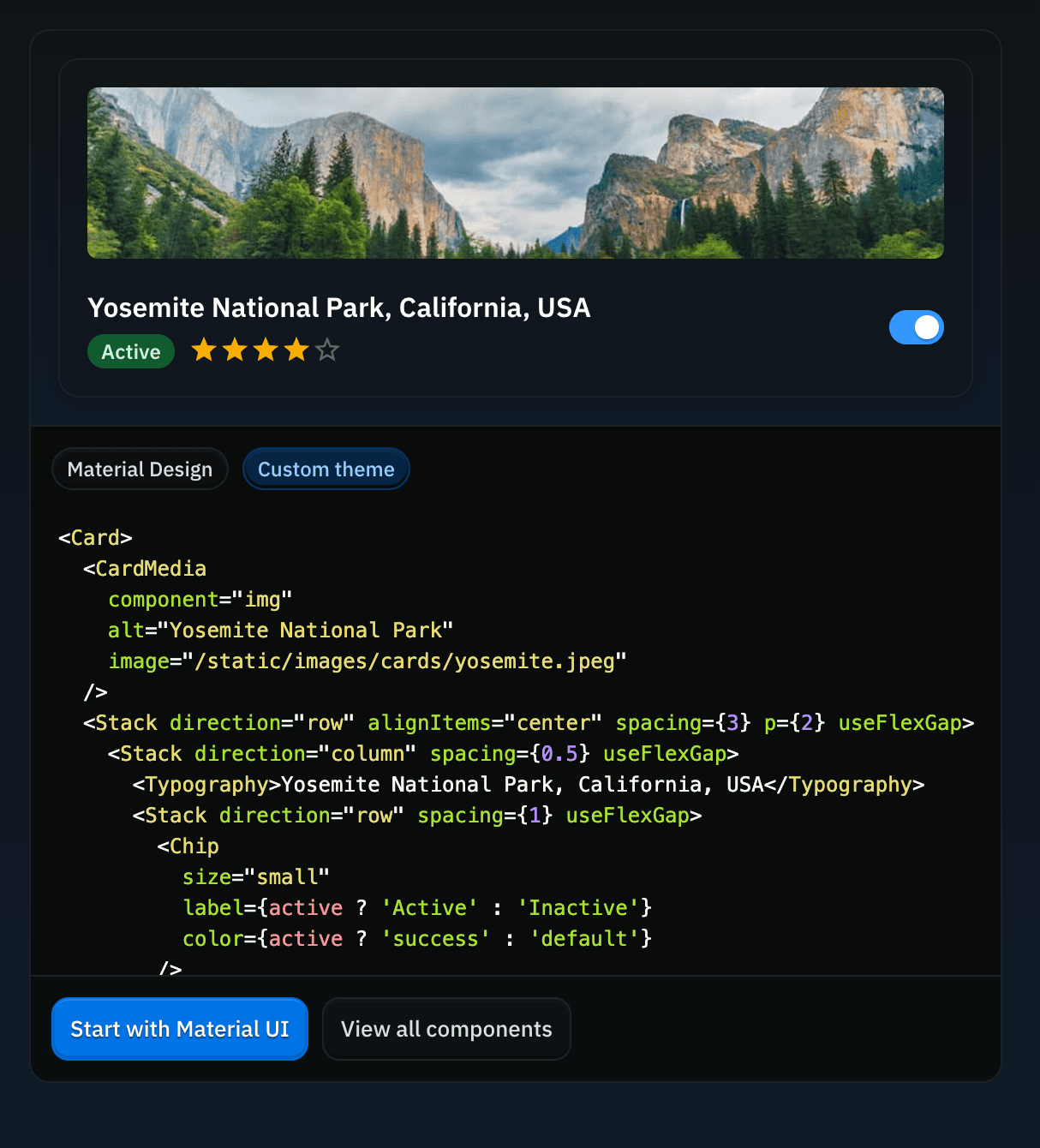 Performance optimisée des composants MUI