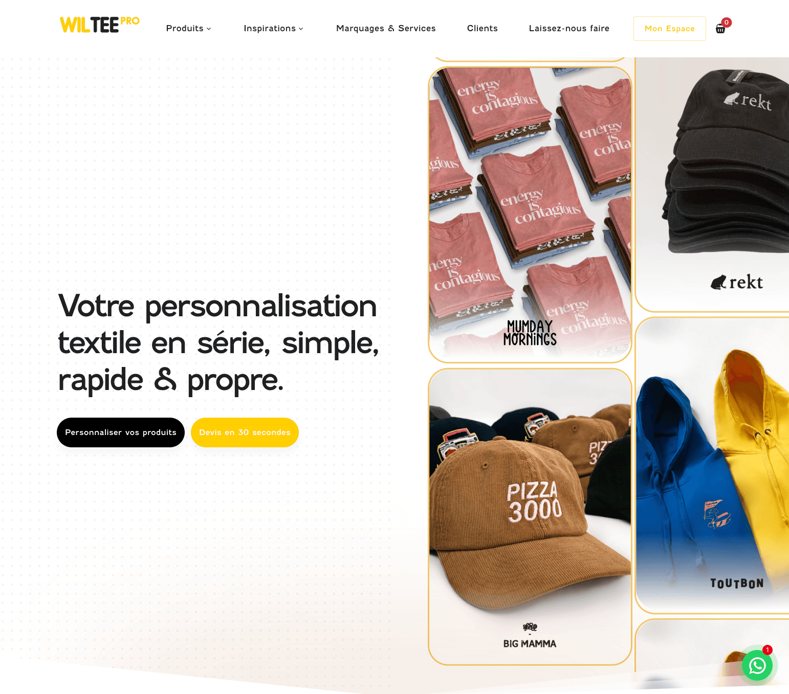 Aperçu du projet Wiltee Pro