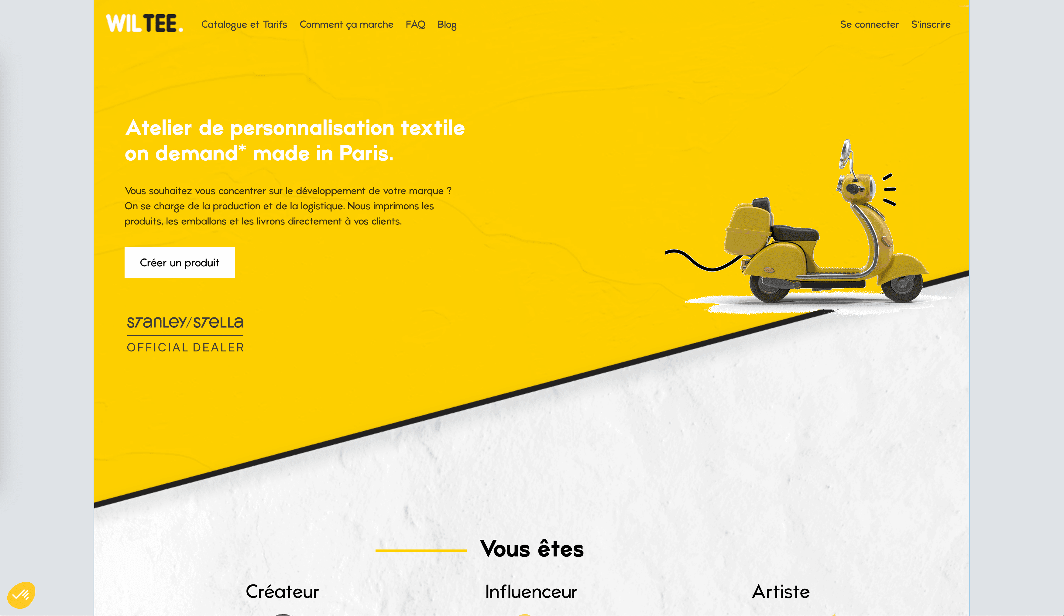 Aperçu du projet Wiltee