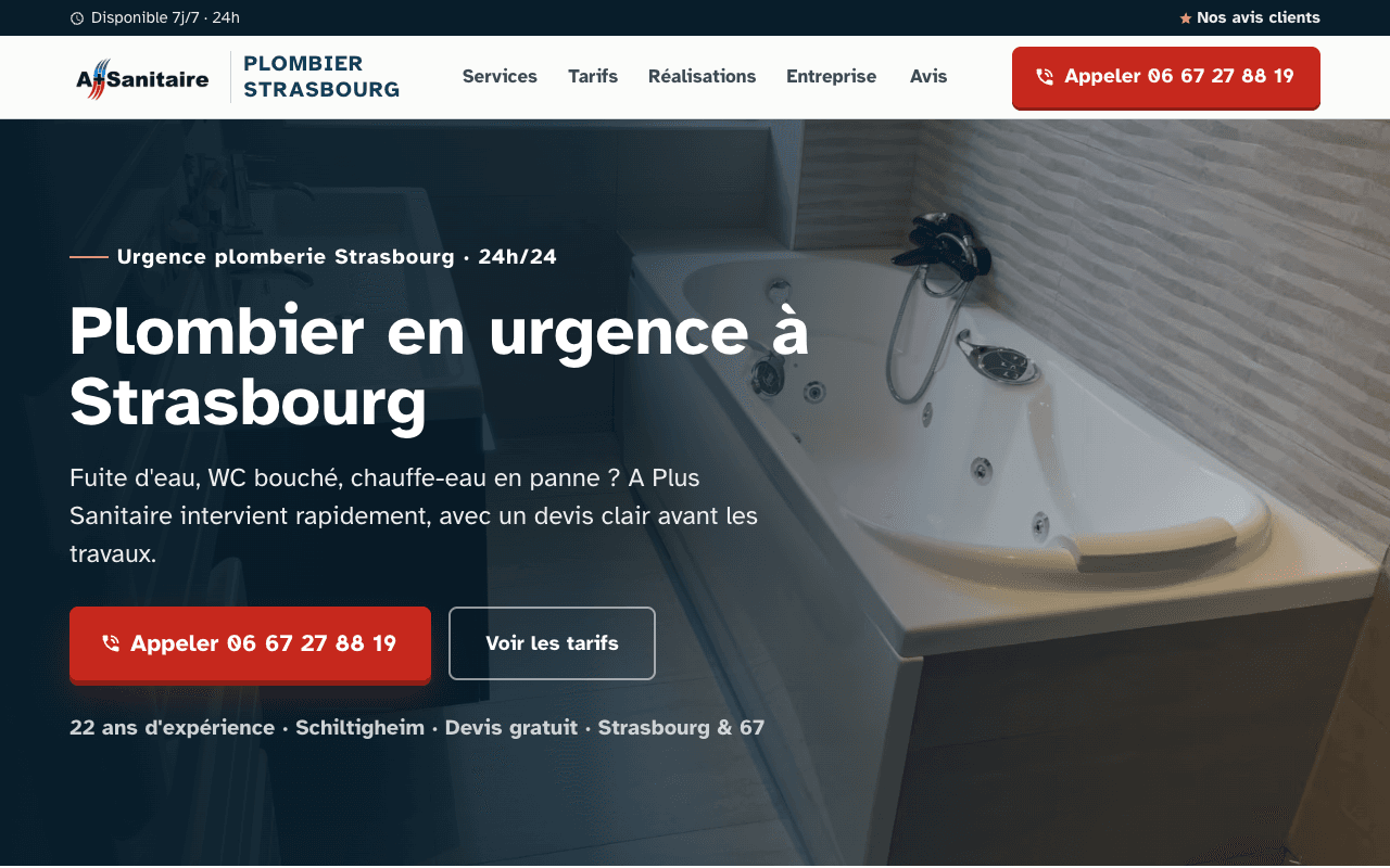Aperçu du projet A Plus Sanitaire
