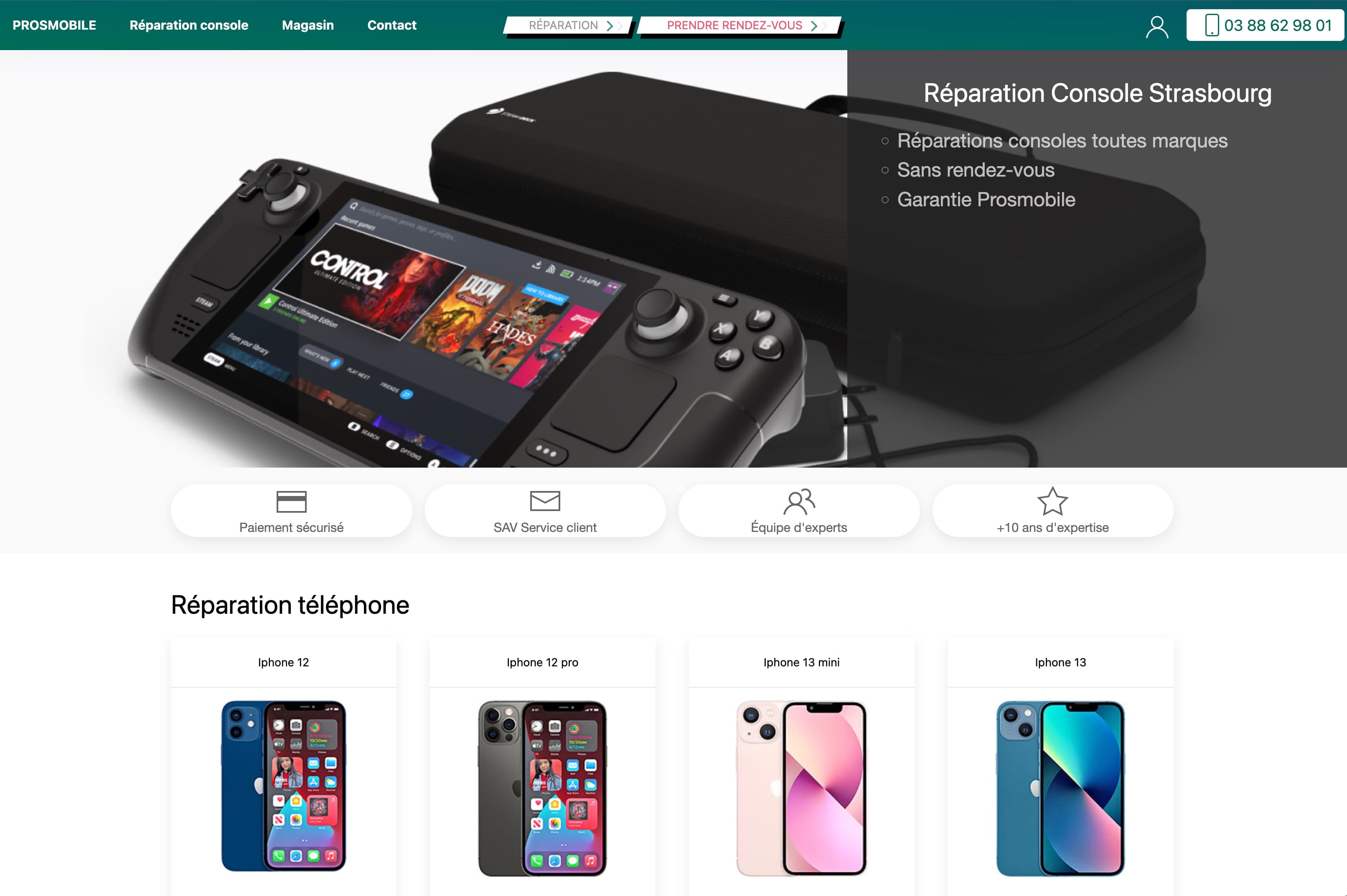 Aperçu du projet Prosmobile